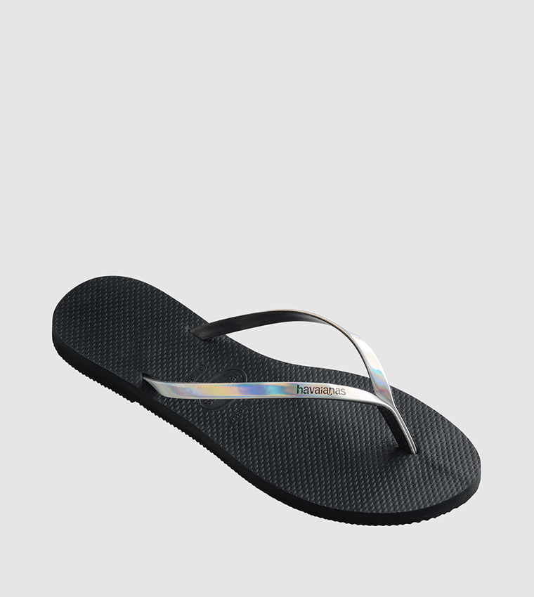 You Metallic Flip Flops