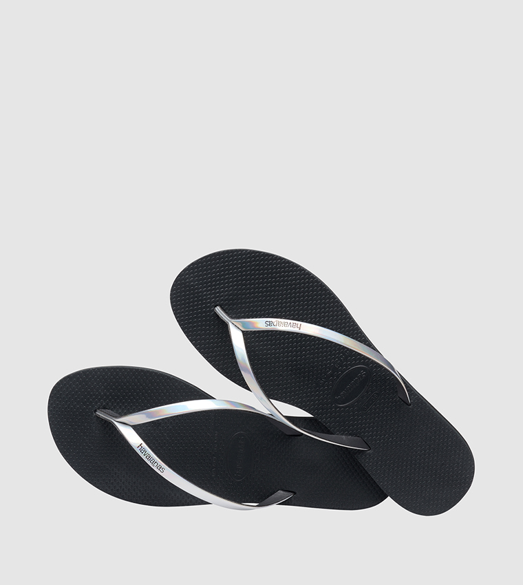 You Metallic Flip Flops