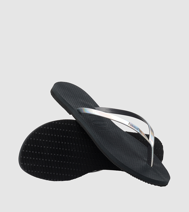 You Metallic Flip Flops