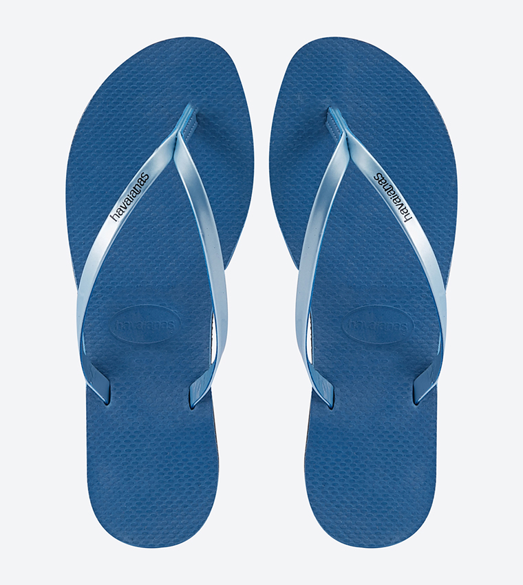 You Metallic Flip-Flops