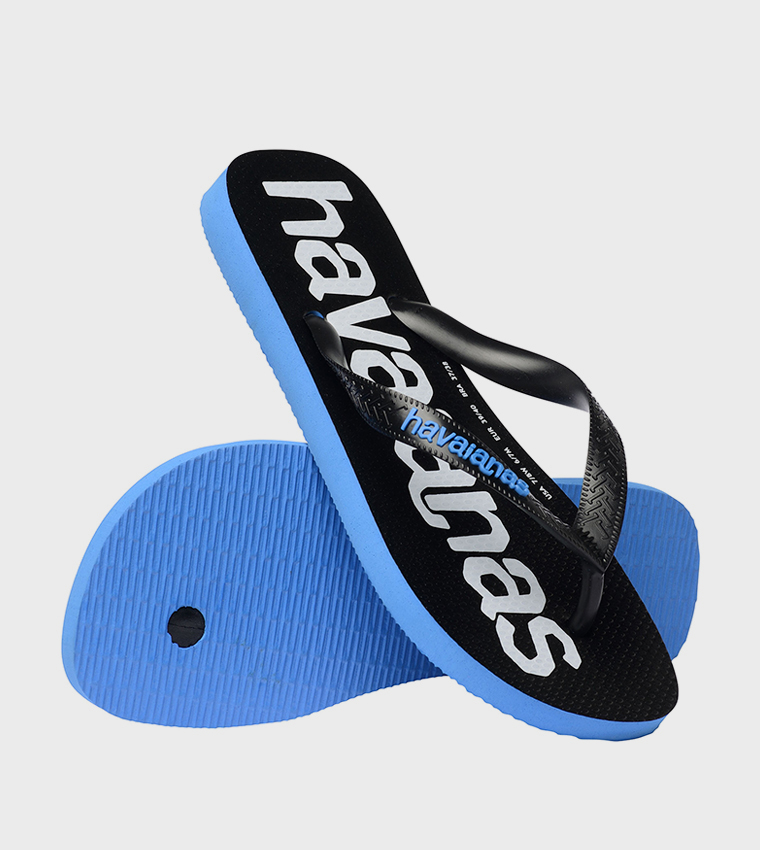 Top Logomania 2 Printed Thong-Strap Flip-Flops