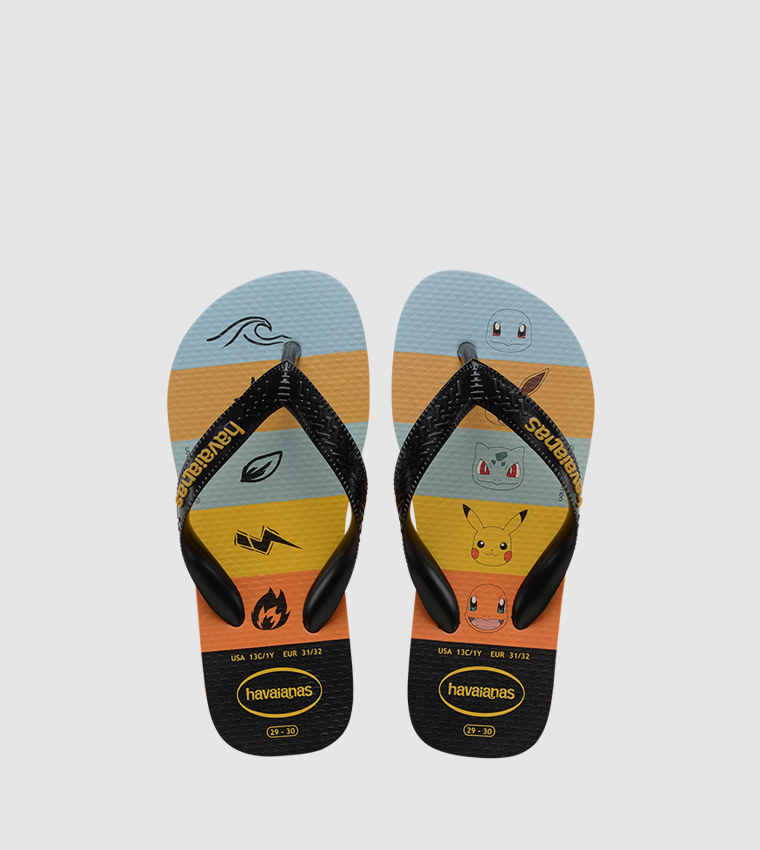 Kids Top Pokemon (mini me) Flip Flops
