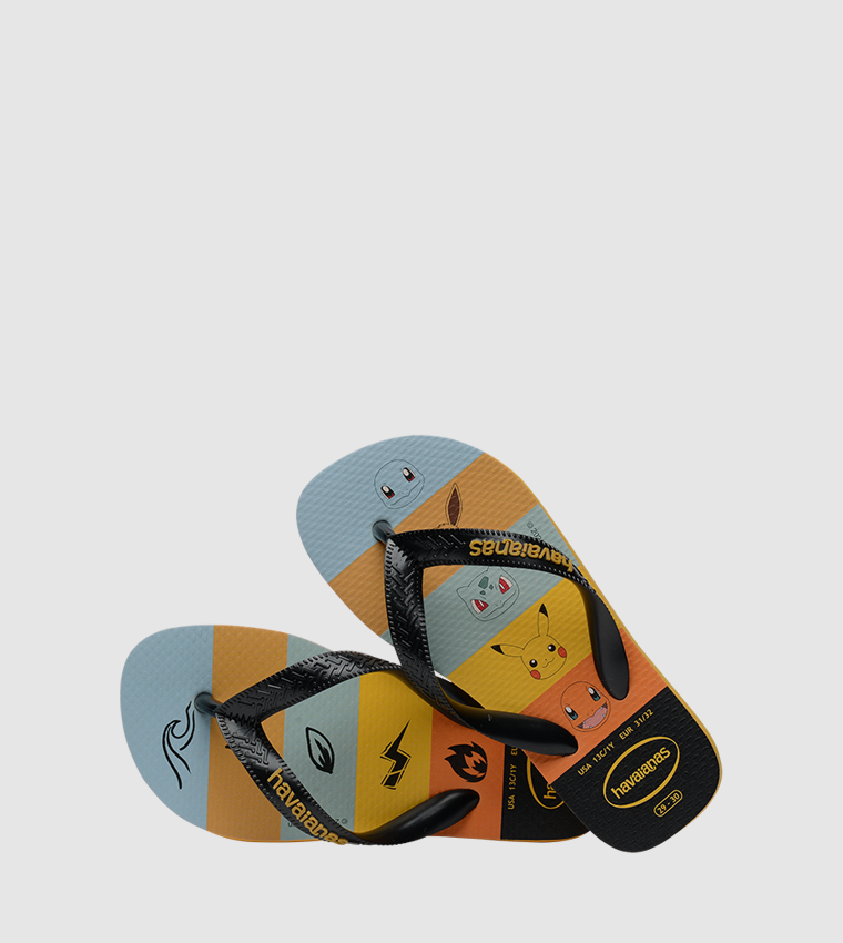 Kids Top Pokemon (mini me) Flip Flops