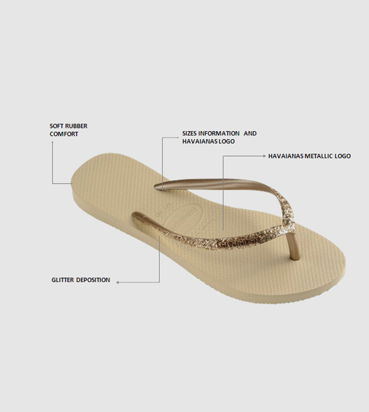 Slim Glitter Ii Mini Me Flip Flops