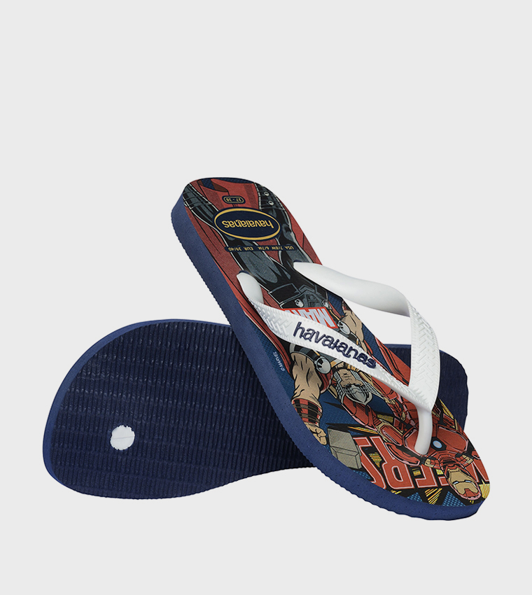 Top Marvel Classics Printed Flip-Flops