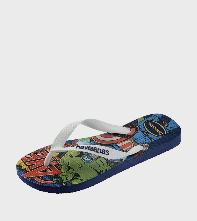 Top Marvel Classics Printed Flip-Flops