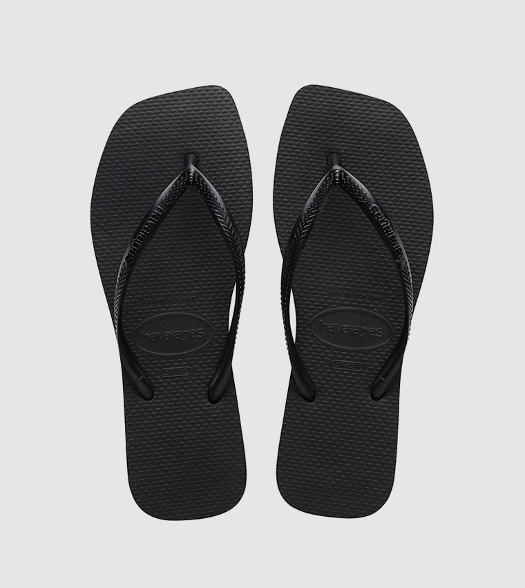Slim Square Toe Flip-Flops
