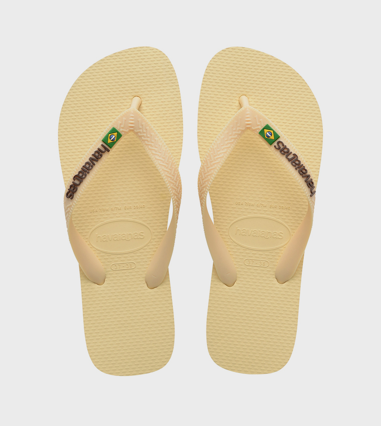 Textured Thong-Strap Flip-Flops
