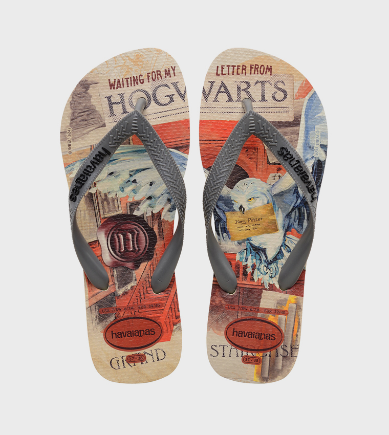 Textured Thong-Strap Flip-Flops