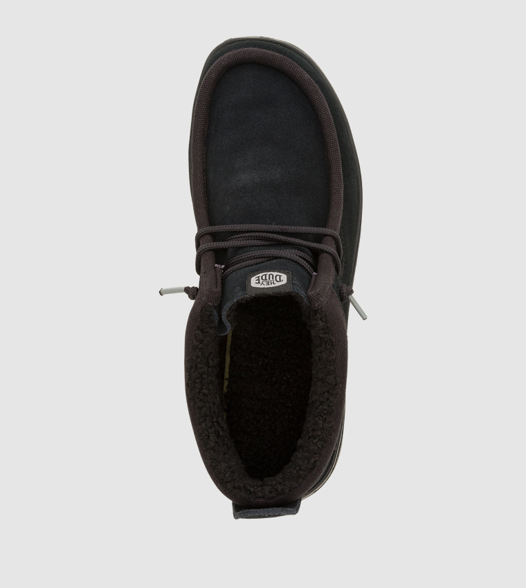 HEY DUDE  Lace up Boots - Black Lace up Boots