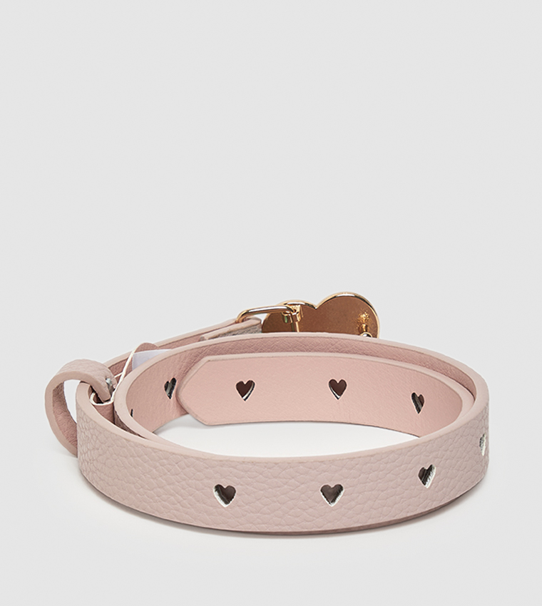 2 Pack Heart Buckle Belts