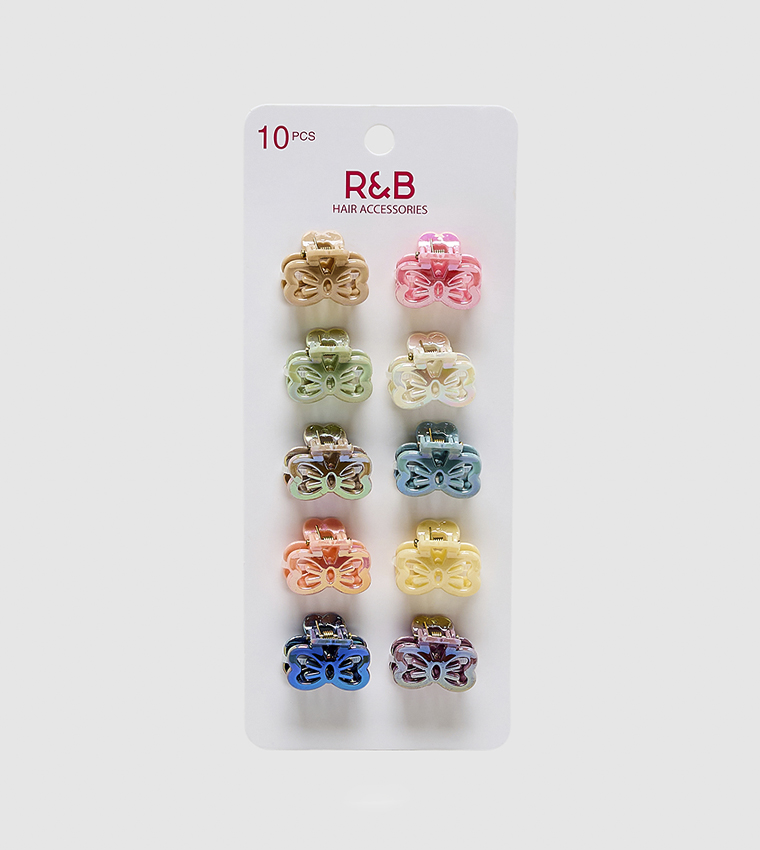 10 Pack Mini Claw Clip Set