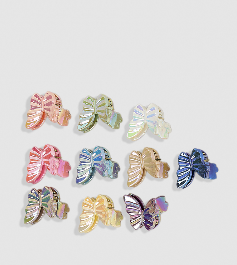10 Pack Mini Claw Clip Set