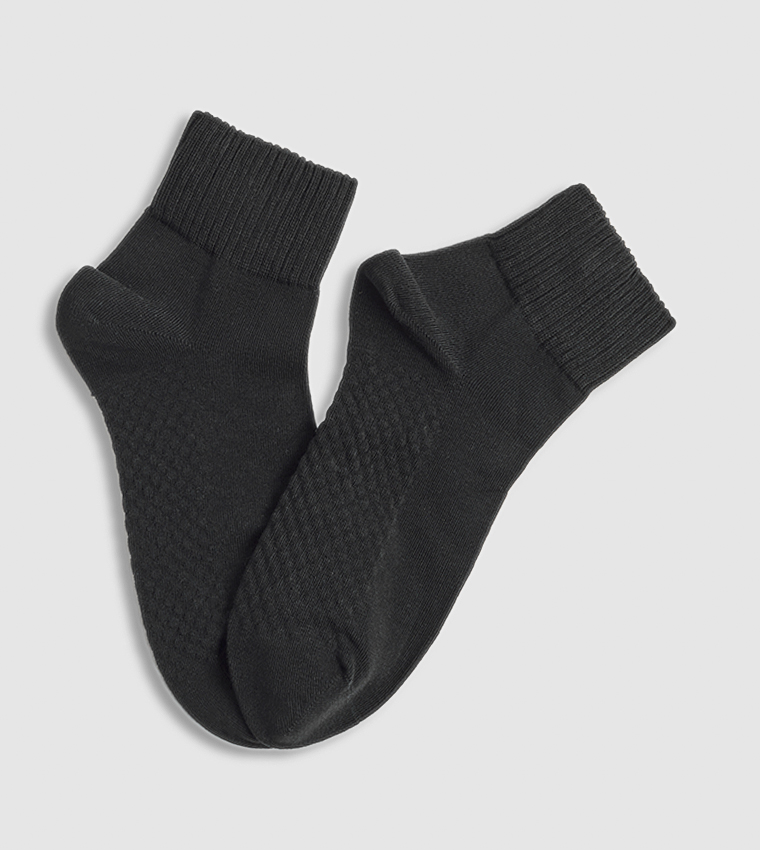 3 Pack Solid Ankle Socks