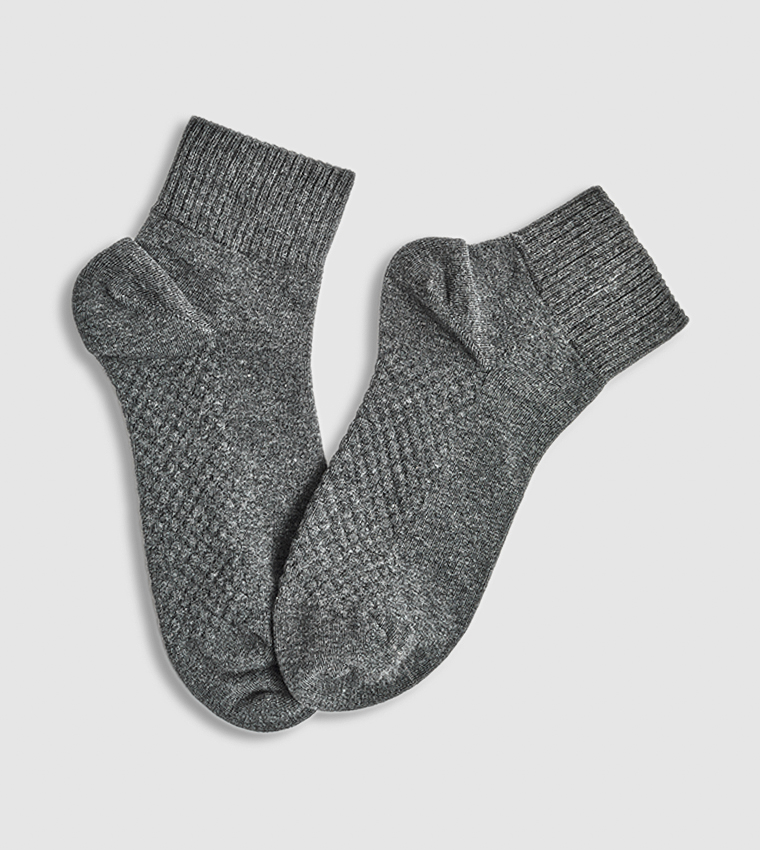 3 Pack Solid Ankle Socks