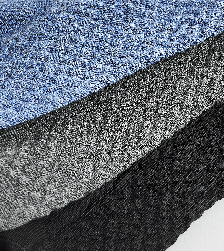 3 Pack Solid Ankle Socks