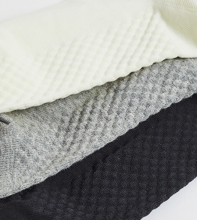 3 Pack Solid Ankle Socks