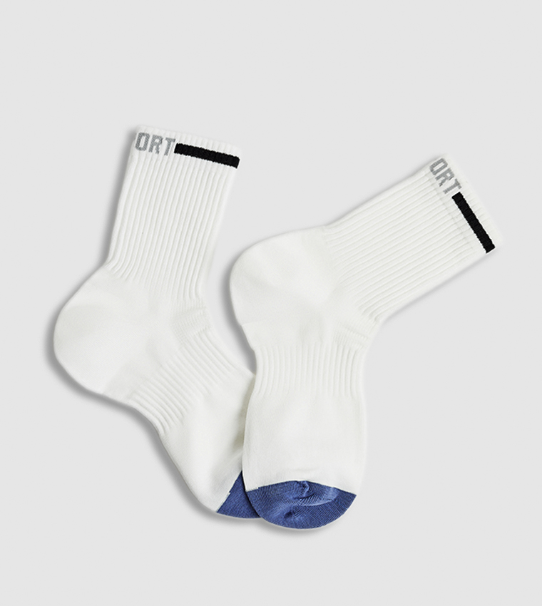 3 Pack Patterned Crew Socks