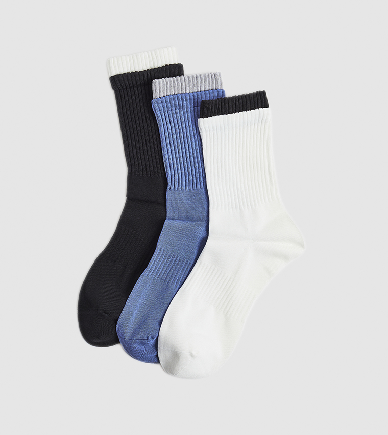 3 Pack Crew Socks