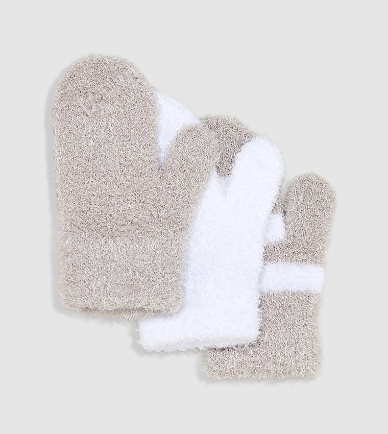 3 Pack Sherpa Mittens