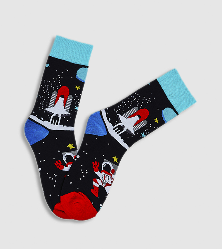Printed Crew Socks