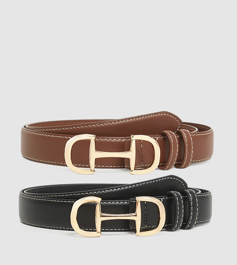 2 Pack Buckle Belts