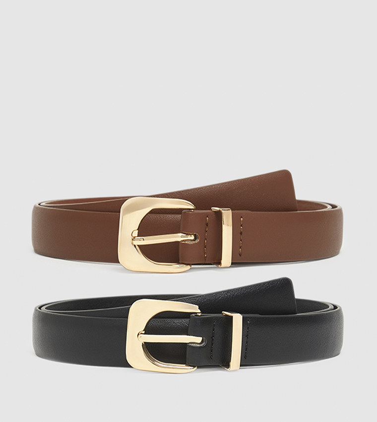 2 Pack Buckle Belts