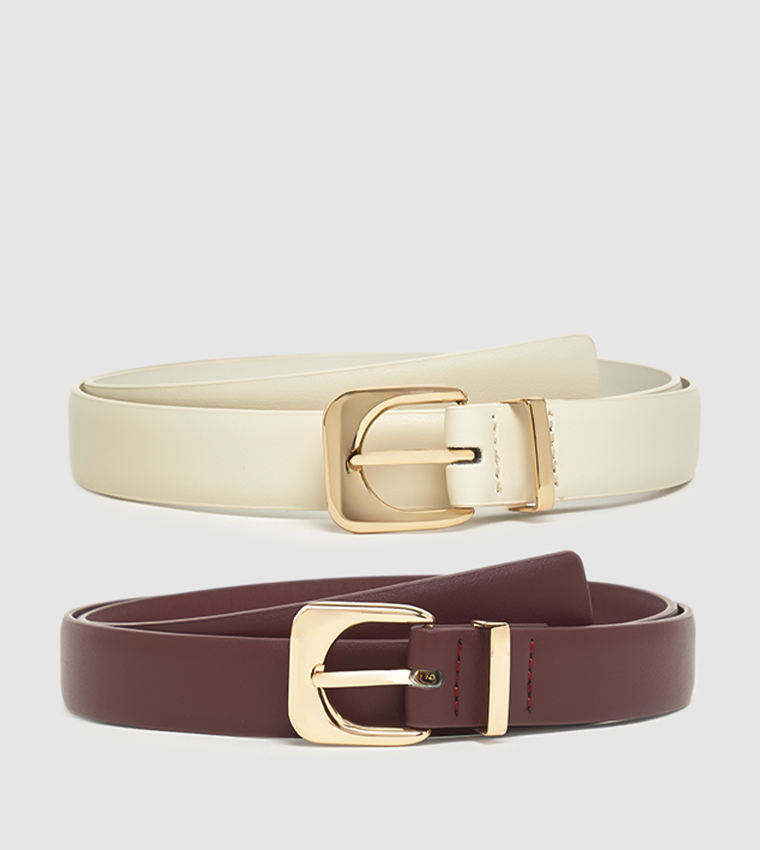 2 Pack Buckle Belts