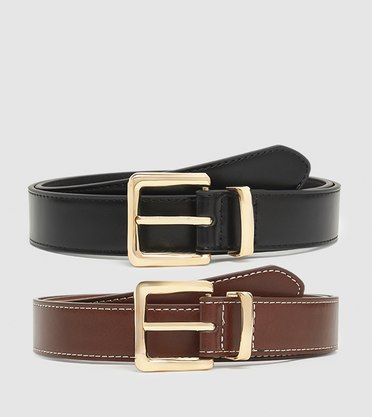 2 Pack Buckle Belts