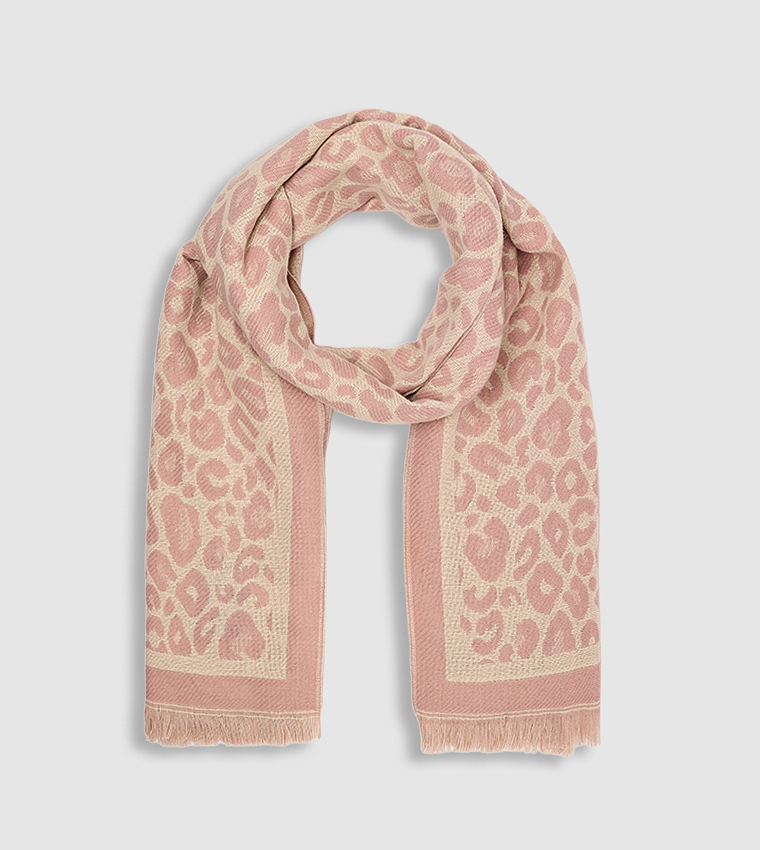 Animal Patterned Winter Scarf
