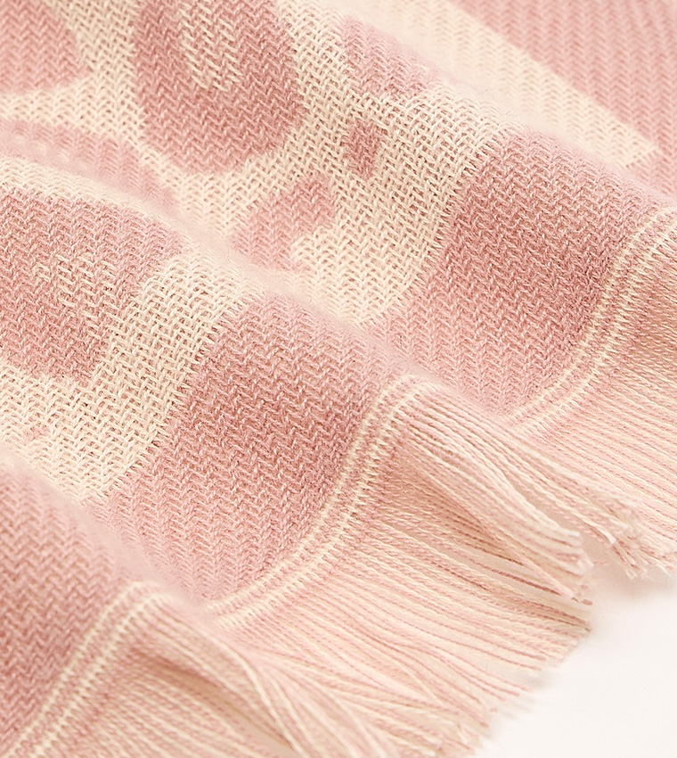 Animal Patterned Winter Scarf
