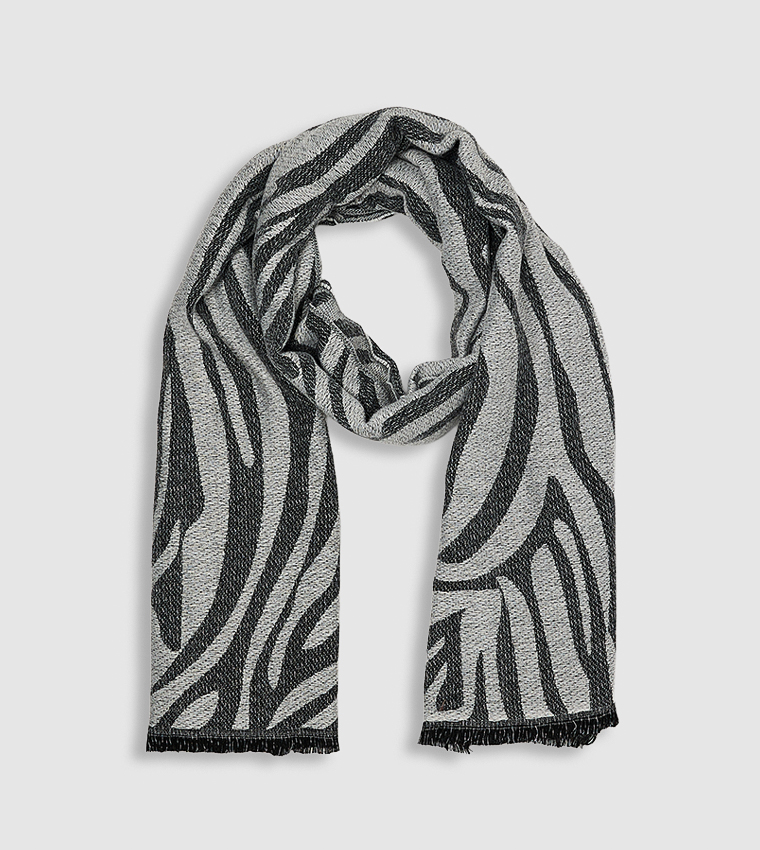 Animal Patterned Winter Scarf