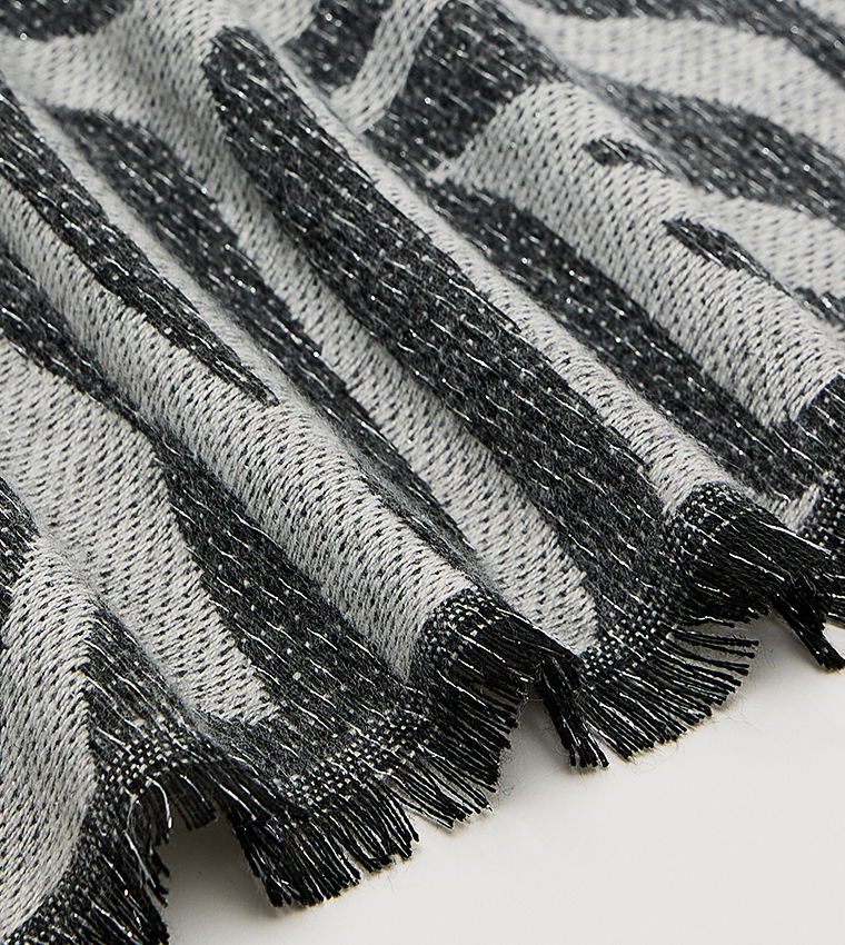 Animal Patterned Winter Scarf