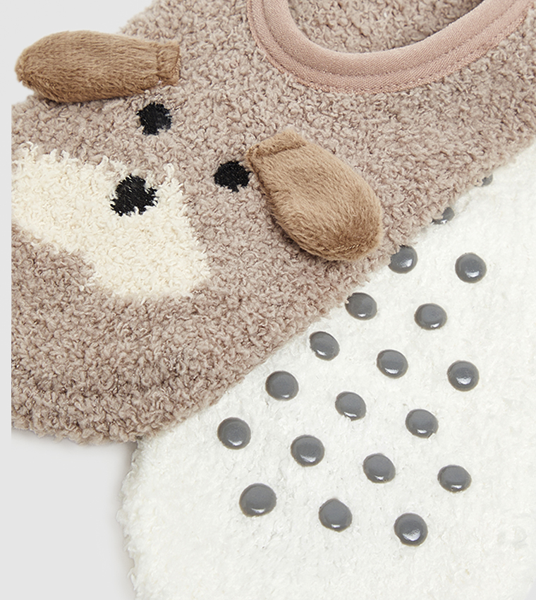 2 Pack Sherpa No-Show Socks