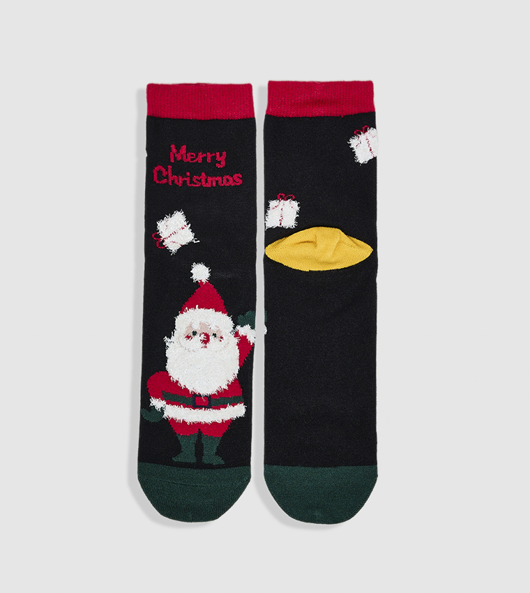 3 Pack Christmas Patterned Crew Socks