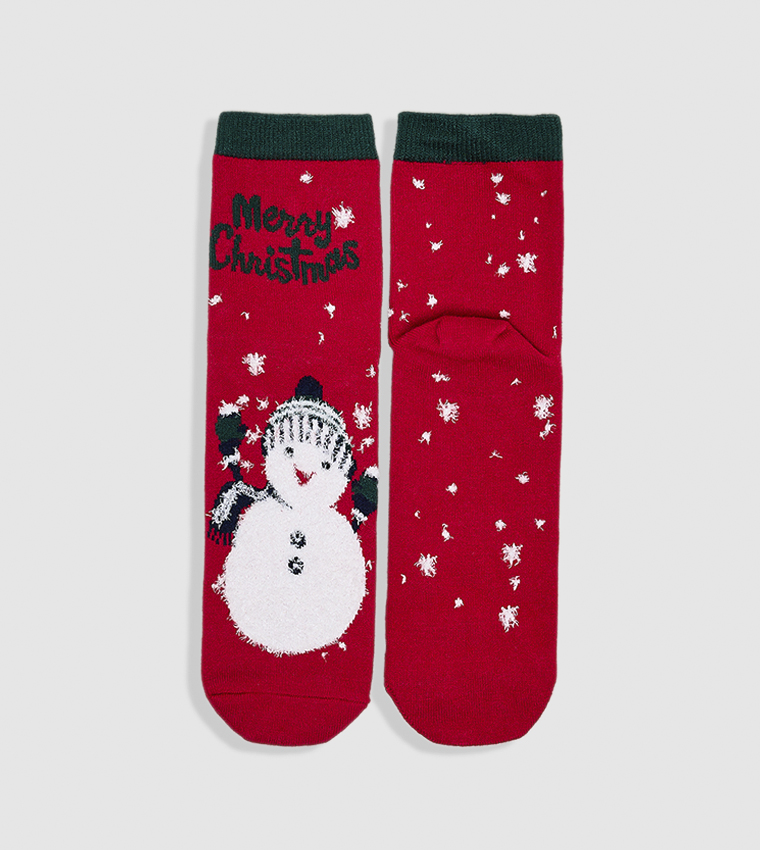 3 Pack Christmas Patterned Crew Socks