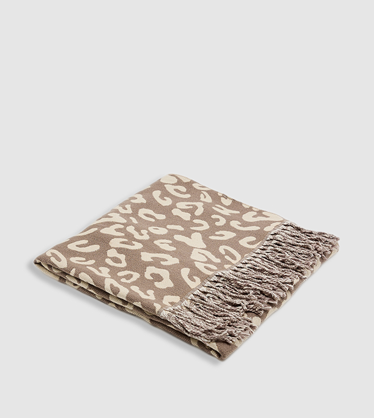 Animal Patterned Blanket Scarf