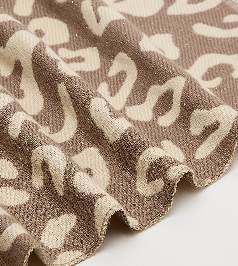 Animal Patterned Blanket Scarf