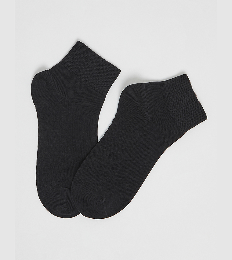 3 Pack Solid Ankle Socks