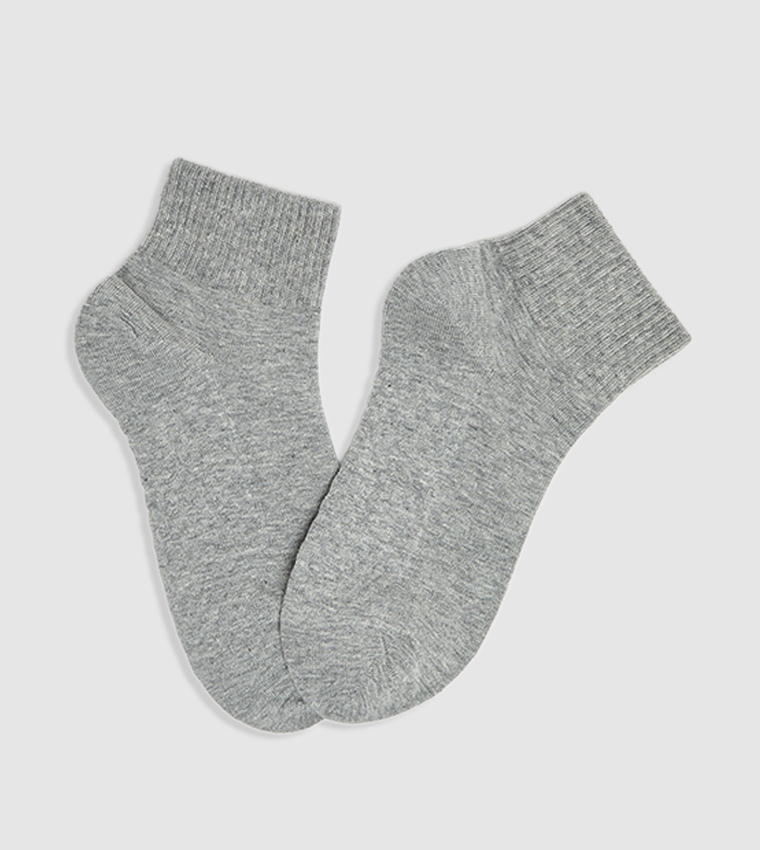 3 Pack Solid Ankle Socks