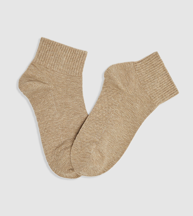 3 Pack Solid Ankle Socks
