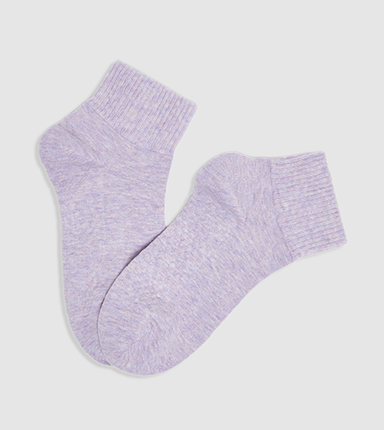 3 Pack Solid Ankle Socks