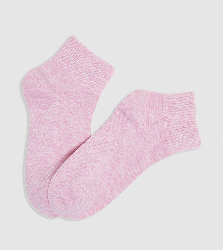 3 Pack Solid Ankle Socks