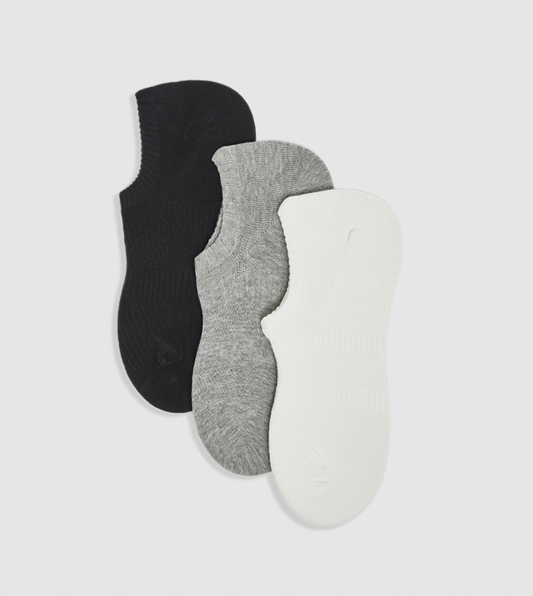 3 Pack Solid Ankle Socks