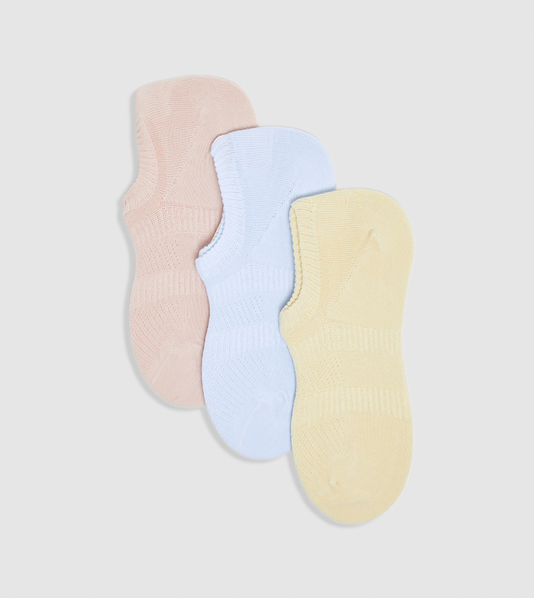 3 Pack Solid Ankle Socks