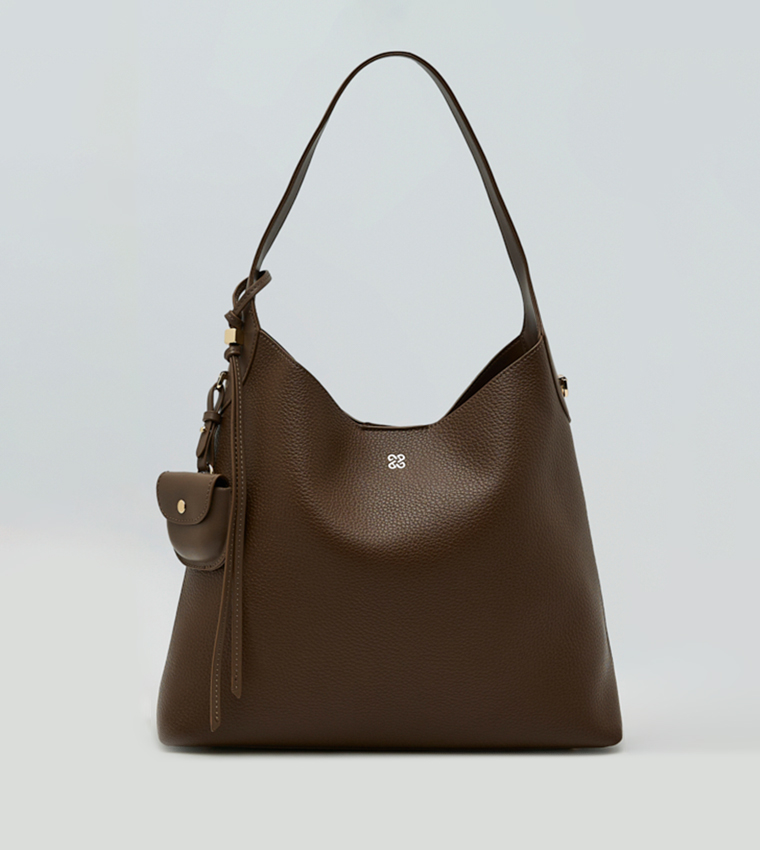 Solid Shoulder Bag Set