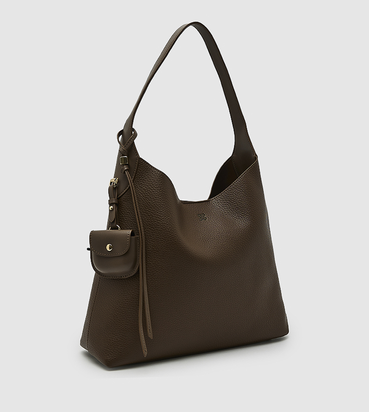 Solid Shoulder Bag Set
