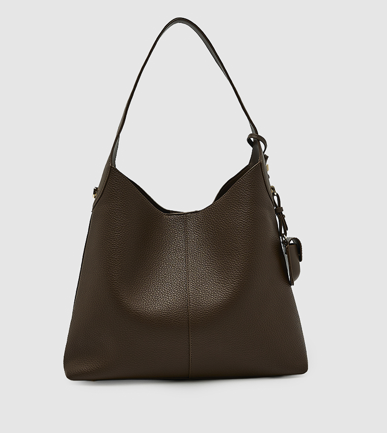 Solid Shoulder Bag Set