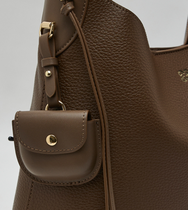 Solid Shoulder Bag Set