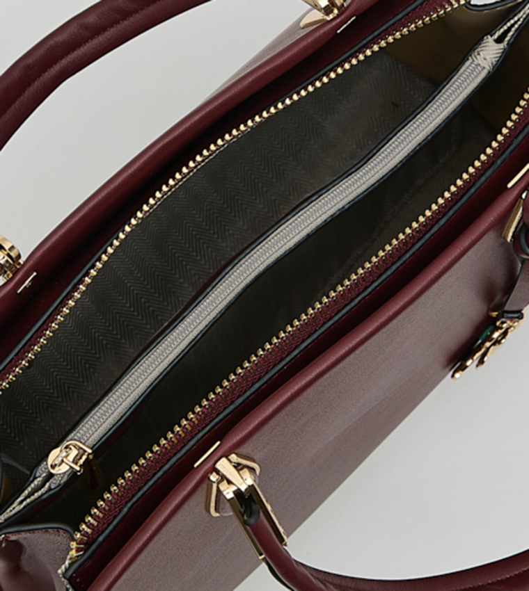 Solid Satchel Bag